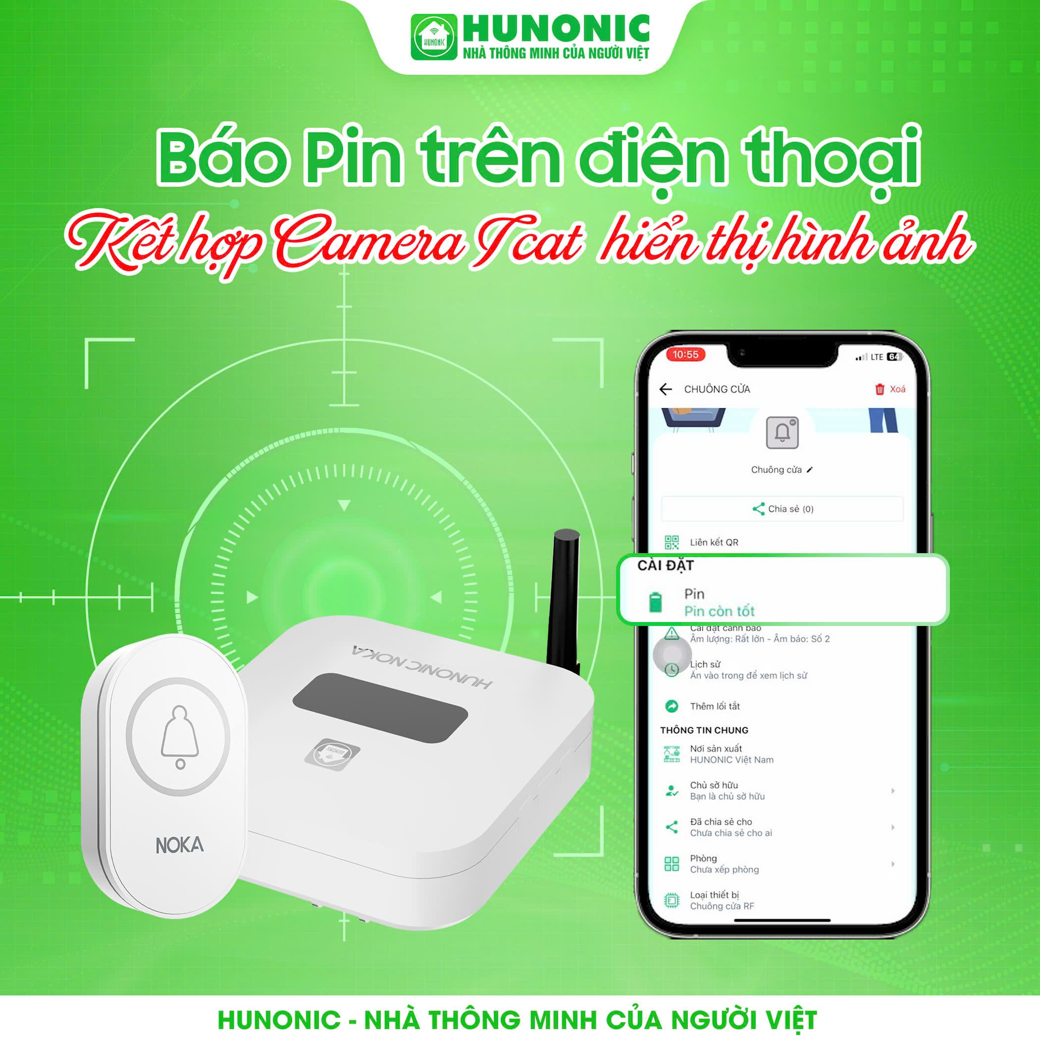 Chuông Cửa Thông Minh HUNONIC NOKA 8 z6509712324245 67bb33b7bf5b8e2334bd016b15ab751e