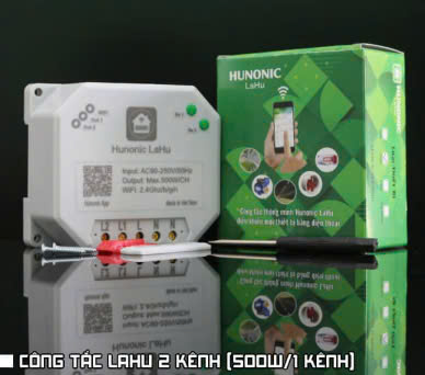 Công tắc thông minh Hunonic Lahu 2 kênh điều khiển từ xa 2 z6599487752634 eeb8ecb0b7b0e53848fb1e2c7470c47f