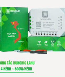 Công tắc Hunonic Lahu 4 kênh (500W/1 kênh) điều khiển từ xa