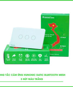 Công Tắc Cảm Ứng 3 Nút BLE Mesh Hunonic Datic Màu Trắng