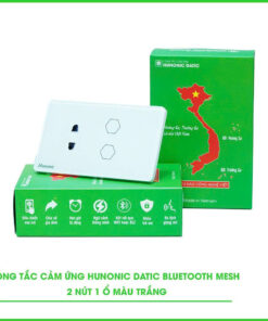 Công Tắc Cảm Ứng 2in1 BLE Mesh Hunonic Datic Màu Trắng