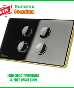 Hunonic Premium 4 Nút Màu Đen